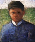 Georges Seurat The Little Peasant in Blue painting